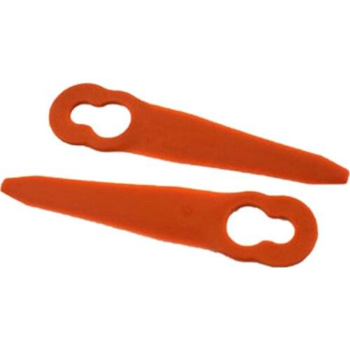 24Pcs Plastic Blade Pendants for Cordless Grass Trimmer Blade Cutter Lawn Trimmer Spare Blade for Stihl Polycut 2-2 Lawn Mower D