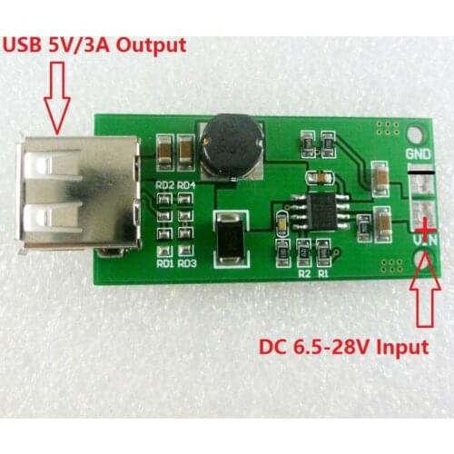 3A DC/DC Converters 9V 12V 15V 18V 24V to 5V Step-Down Buck Voltage regulator module for Car vehicle phone USB Charger