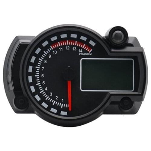 7-Color LED Motorcycle RX2N ATV LCD Digital Speedometer Tachometer Meter 15000rpm