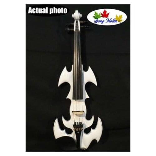 White color SONG Brand Crazy-1 art streamline 4/4 electric violin