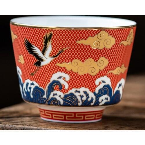 Big 120ml Pinming Cup Porcelain Chazhan Single Cup High Quality Ceramic Tea Master Cup Hand Made Enamel