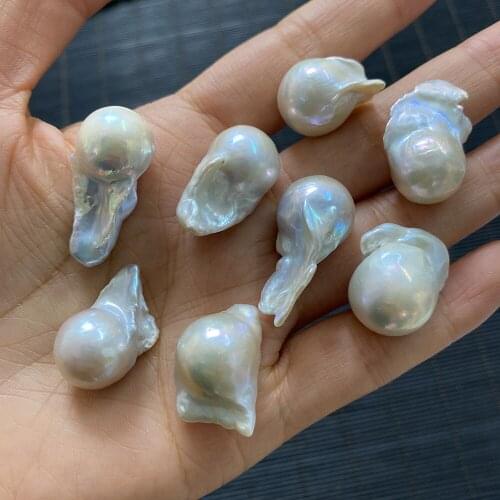 High Quality 14x16-14x30mm Natural Freshwater Pearl Irregular Shape Non-porous Beads DIY Jewelry Necklace Bracelet Tail Beads