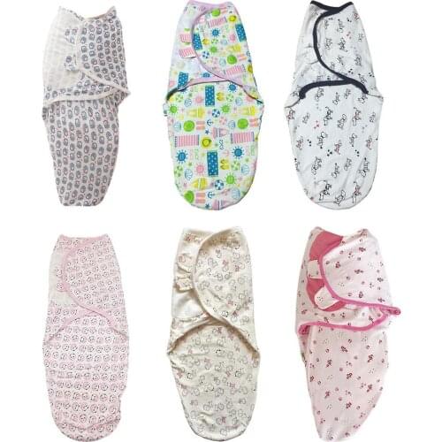 Baby Swaddling Blanket Sleeping Bag For Newborns 0-3 Months Soft Combed Cotton Baby Blankets Suit Baby Bedding