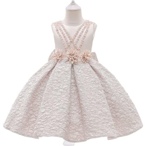 Baby Girls Clothes 10 Years Bow Children Tutu Princess Birthday Party Prom Wedding Bridesmaid Evening Summer Dress Gown Vestidos