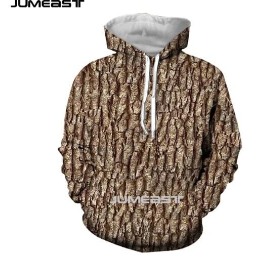 Jumeast Brand Men/Women 3D Printed Sweatshirt Bark Long Sleeve Cap Hoody Sport Pullover Hoodies
