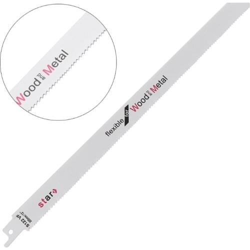 High Carbon Steel S122VF 300mm 12" Reciprocating Saw Blade Effective Flexible For Cutting Wood Woodworking DropShipping