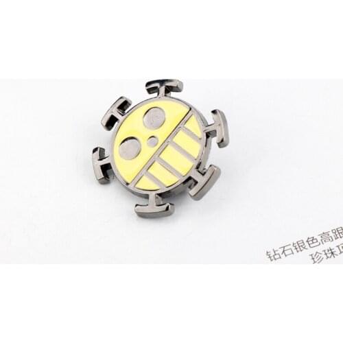 Anime Accessories Skull Metal Enamel Pins Brooches for Women Men Collar Lapel Pin Badge Gifts