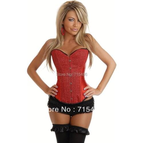 ML4052 Easy Fashion Easy Life Free Shipping Red Christmas Corset Sexy Lingerie Corset