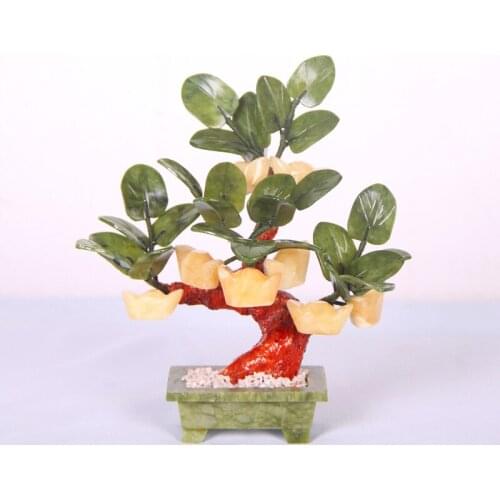 Jade pot 8 gold tree shaking Qian Shu rich tree living room decoration Home Furnishing jewelry crafts gifts enrichment