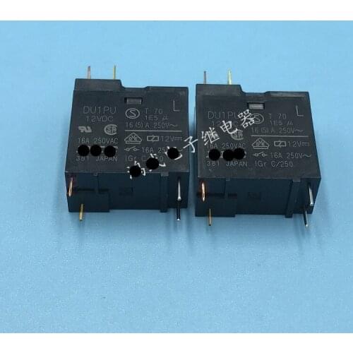5-10piece) relay DU1PU 12VDC DU1PU-12VDC 12V 16A 250V 4PIN Midea microwave relay New