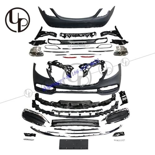 S class w222 2014-2016 upgrade to 2019y body kit s400 s500 s320 to maba style bumper grille head light