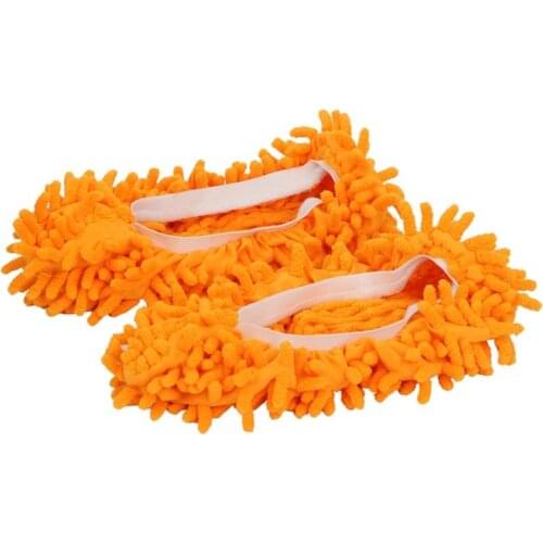 Microfiber Chenille Floor Dust Removal Slippers Mop Shoe Cleaning Cloth Cleaning Slippers Mop Shoe Cover Cleaning One Pair Pack
