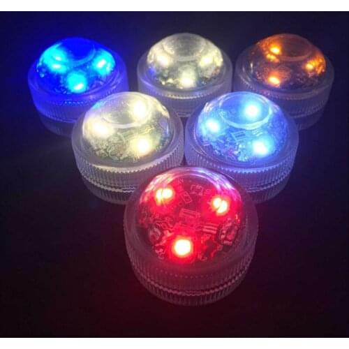 Kitosun Waterproof Submersible 3leds Wedding RGB Submersible LED light Underwater Base for Wedding Party Holiday Decoration