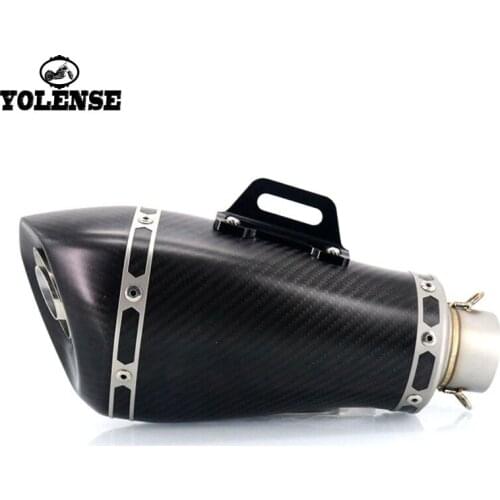 For HONDA CRF1000L AFRICA TWIN X-ADV750 XADV 750 CBF1000 CB150R Inlet 51MM Motorcycle Modified Carbon Fiber Exhaust Muffler Pipe