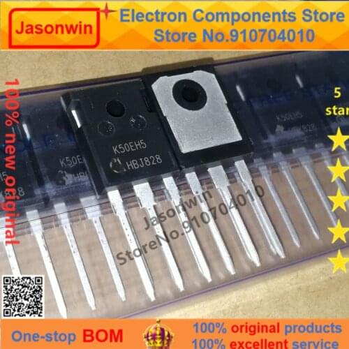 100% nuevo 50 unids/lote original MOSFET K50EH5 IKW50N65H5 650V 50A IGBT TO-247 Transistor
