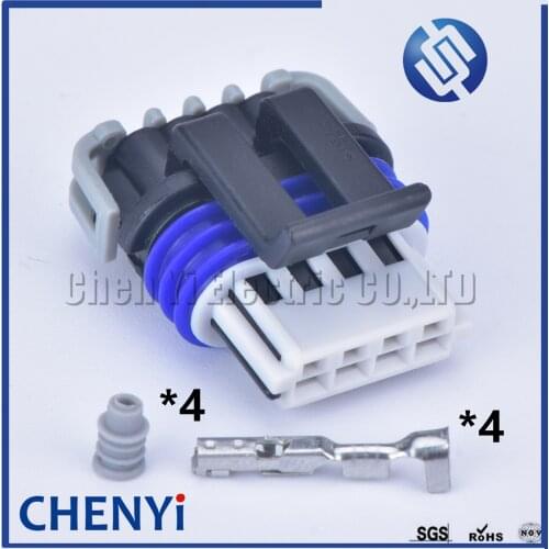 2 sets 4 Pin Delphi car Sensor waterproof auto connector (1.5)female Oxygen sensor housing plug automotive connectors 15413116