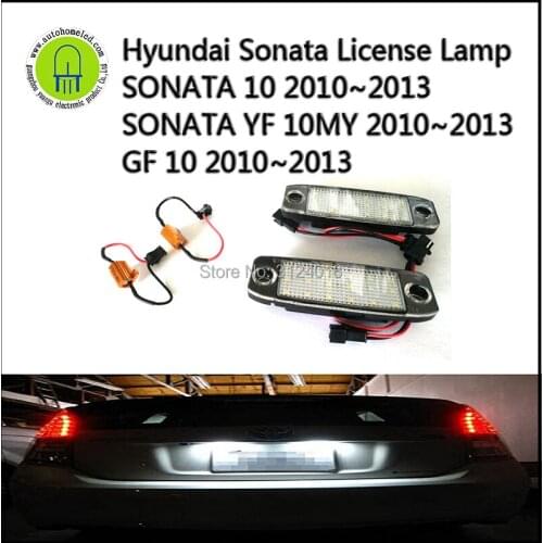 2PC x dahosun LED License Plate Light Lamp for Hyundai Sonata YF 10MY 2010- GF 10 2010-(Sonata Australia) New Material made