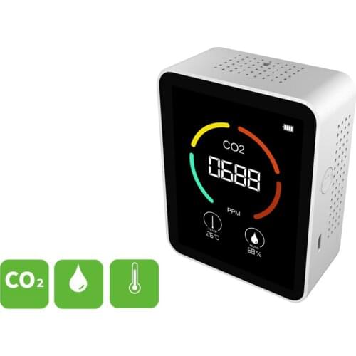 3 in 1 CO2 Meter Digital Temperature Humidity Sensor Tester Air Quality Monitor Carbon Dioxide TVOC HCHO Detector Dropshipping