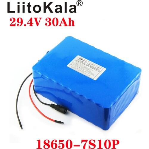 LiitoKala 29.4v 10ah 20ah 30ah 40ah 24V 250W 350W 500W 750W Ebike battery electric bicycle battery 24V 20ah lithium battery