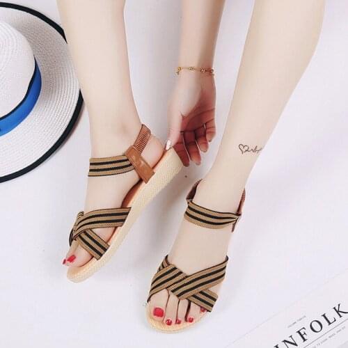 ZZPOHE Woman Shoes 2021 Summer New Fashion Bohemia Womens Flats Casual Sandals Female Comfortable Flip Flops Beach Sandals