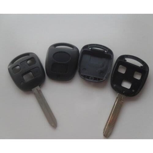 3 Buttons Remote Key Shell For Toyota Camry Car Keys Blank Case With Toy43 Blade