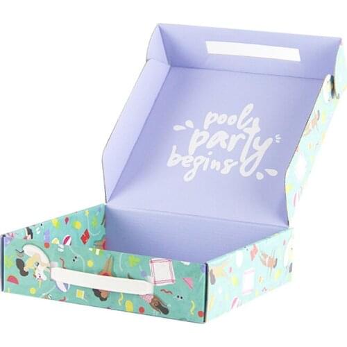Customized Printing Colorful Foldable Box For Shipping Wrapping Clothes Private Box