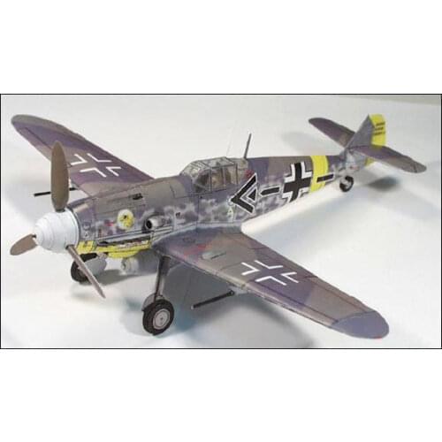 Aircraft Bf-109 Messerschmidt 3D Paper Model DIY Toys