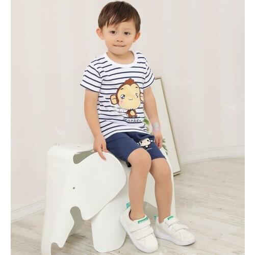 Summer Suit Children Shorts Kids Girls Clothing Boy Print Cartoon Anime Clothes Baby T-shirts Costume Toddler Clothes Newborn