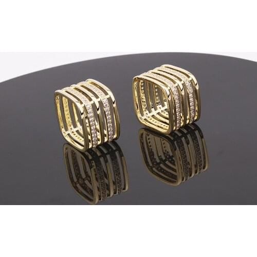 Copper Scarf Buckle with Zircon for Silk Cashmere Scarf Ring Necklace Pendant Plating 18K Gold Silver 2.2cm*2.2cm