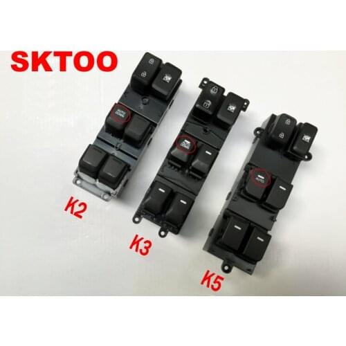 SKTOO For Kia k2 k3 k5 glass regulator switch assembly left front door power window button / window lifter switch