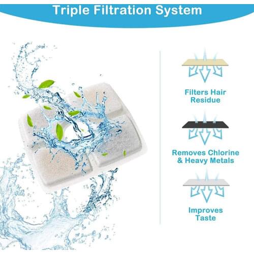 Cat Water Drinking Fountain Replaced Activated Carbon Filter For Dog Automatic Feeders Replacement Filters Pet Dogs Dispenser
