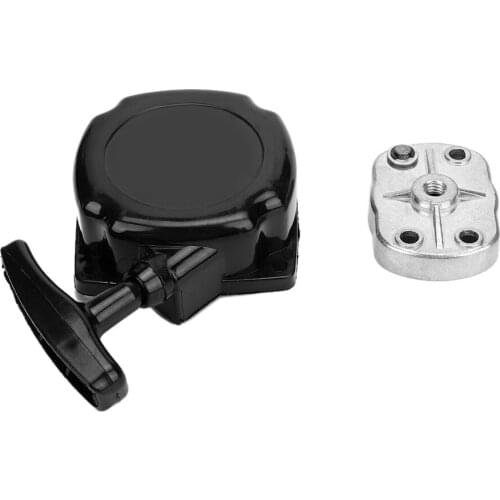 Pull Start Starter Fit for 43cc 47cc 49CC Mini Pocket Bike Chopper 2 Stroke Engine On-Off Switch Push Button Black Motorcycle