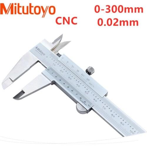 Mitutoyo CNC Calipers Vernier Caliper 12" 0-300mm 0.02mm Precision .001in Measuring Tools Stainless Steel Scale Caliper 530-119
