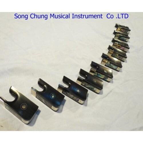 10 pcs ebony viola bow frogs with copper mounted