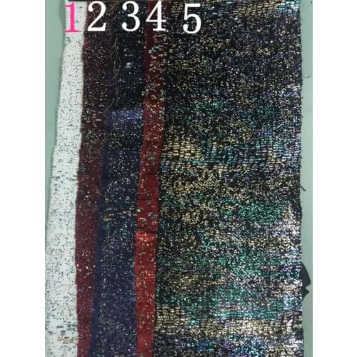 130cm wide laser color Sequined Fabric, 5 colors available, XERY-JHC160906B