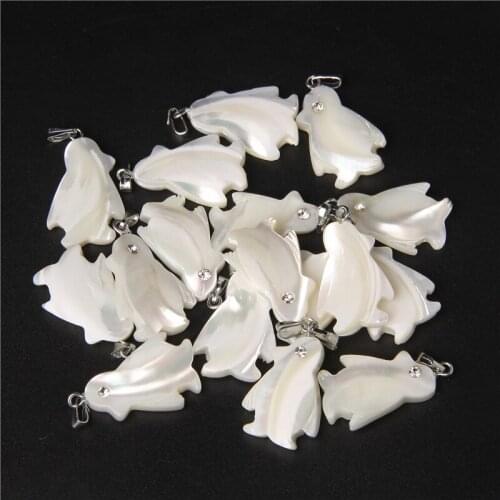 2-10pcs 22x15.5mm Cartoon Penguin Charms Shell Charm For Jewelry Making And Crafting Earring Pendant Bracelet Necklace Earrings