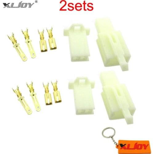 2 Pins Electrical Wire Connector Terminal Harness Plug Socket For Pit Dirt Pocket Mini Bike Go Kart ATV Scooter Moped Motorcycle