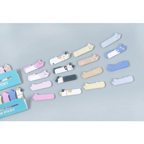30packs Kawaii Cartoon Cat Memo Pad Sticky Notes Taro cat Back Memo Notebook Note Paper Stickers School Supplies