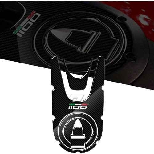 3D Carbon-look Motorcycle Gas Cap Sticker Tank Pad Protector Case for Ducati Monster 1100 Evo 2008-2014