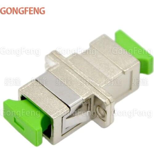 50pcs New Optical Fiber Adapter Connector SC /APC Metal Flange Coupler Single Mode Multimode General Free Shipping to Brazil