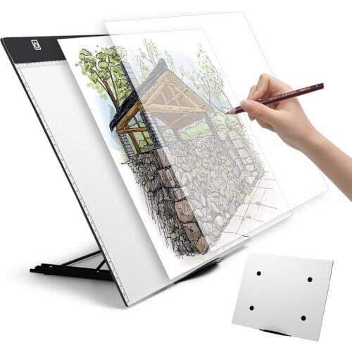 A3 LED painting tool light pad tracking light box, with school bag, bracket, lighting tracking pad, for artists