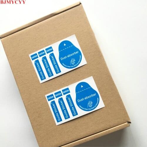 BJMYCYY Auto glass rearview mirror window navigation screen dust removal guide sticker for BMW 3 5 series X1 X3 X4 f10 e46 e90