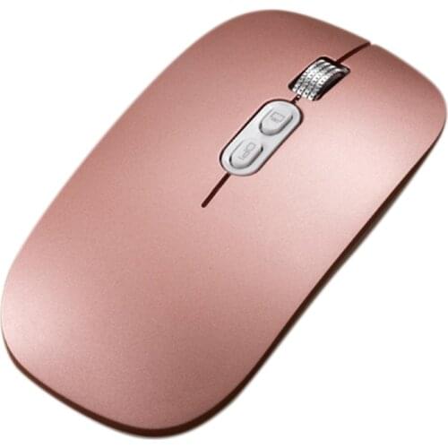 FMOUSE M103 Wireless Mouse, 2.4G Bluetooth 5.0 Mice with USB Receiver& Cable