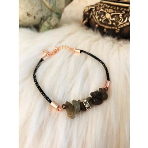 Dr Stone Natural Stone Women Labrodorit Stone Bracelet NRS865