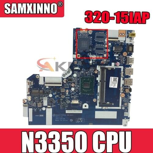 Laptop motherboard For LENOVO Ideapad 320-15IAP N3350 Mainboard NM-B301 5B20P20644 DDR3