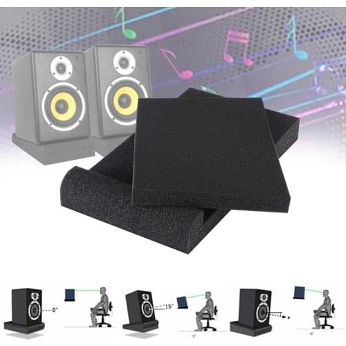 Audio Studio Monitor Isolation Sponge Pads Noise Isolation Stabilizer Multi-Sizes for Most Speakers Stands Prevent Vibrations