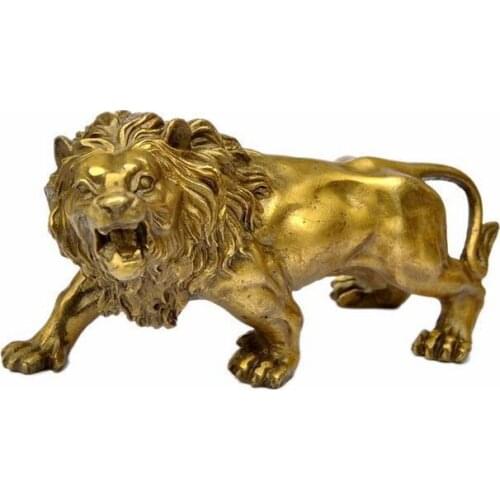 Feng Shui Copper Lion Ornaments Wang Boutique Town House Home Decoration Products Authoritative Office Gifts