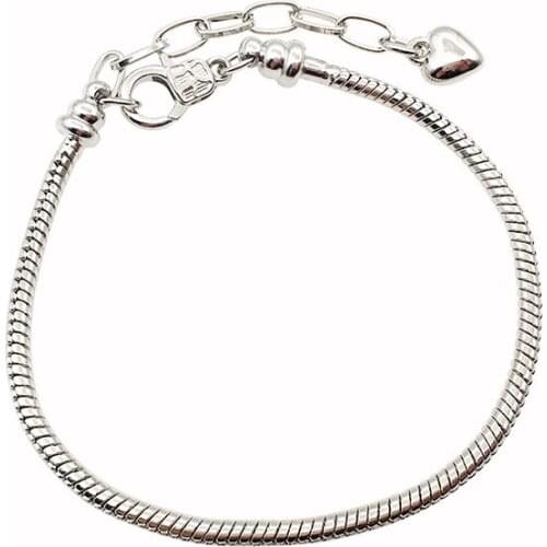 Men Women Snake Chain Bracelet Trendy Creative DIY Hand Chain Jewelry Charm Beads Decoration DIY Adjustable Bracelet Gift