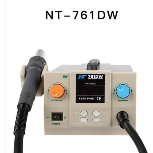 New 761DW 700W Quick Soldering Digital Rework Station Hot Air Gun 100-450 Degree than QUICK 861DW