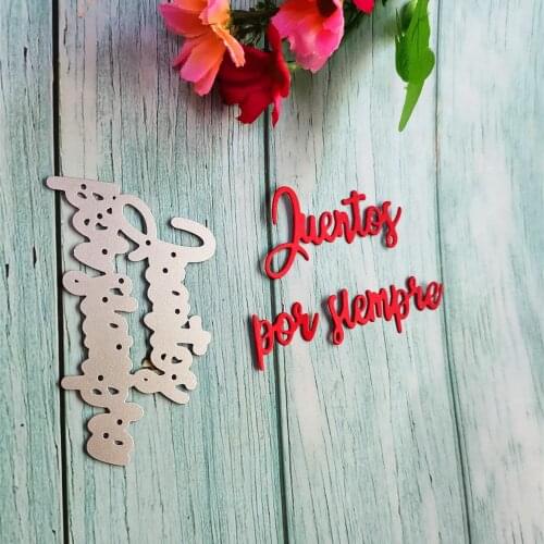 New Spainish Words craft die metal cutting die scrapbooking stamp carving paper album cards making stamping dies DIY die